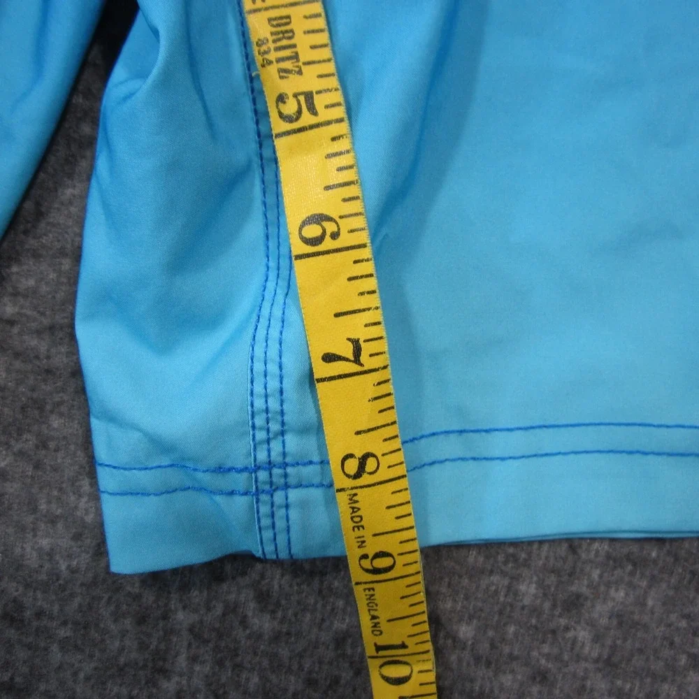 Speedo Swim Shorts Mens L Blue Mesh Lined‎ Lightweight Drawstring Trunks Pocket